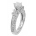 2.50 ct. TW Round Cut Diamond Antique Style Engagement Ring